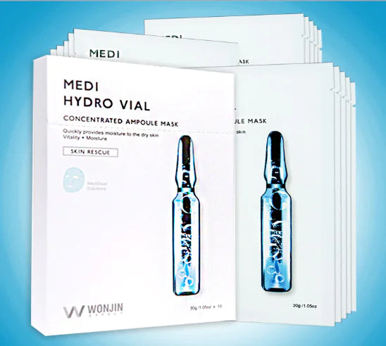 Korean Wonjin Hyaluronic Acid Ampoule Masks (10 Pcs)