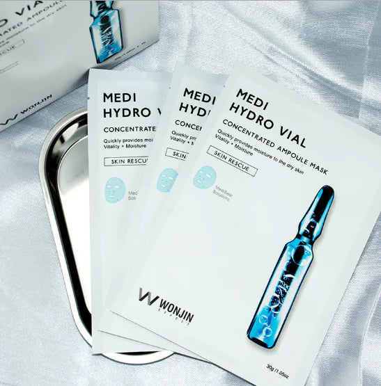 Korean Wonjin Hyaluronic Acid Ampoule Masks (10 Pcs)