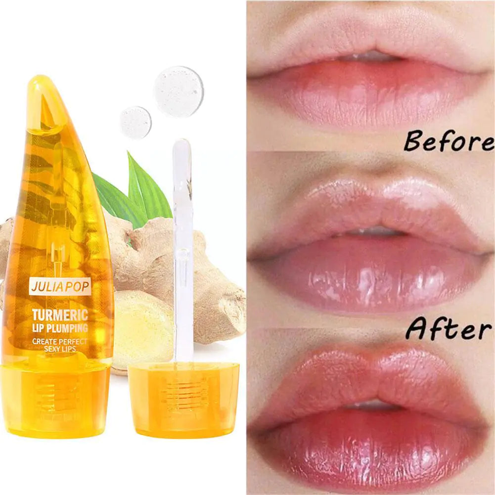 Turmeric Mint Lip Plumping Glaze for Moisturized Lips