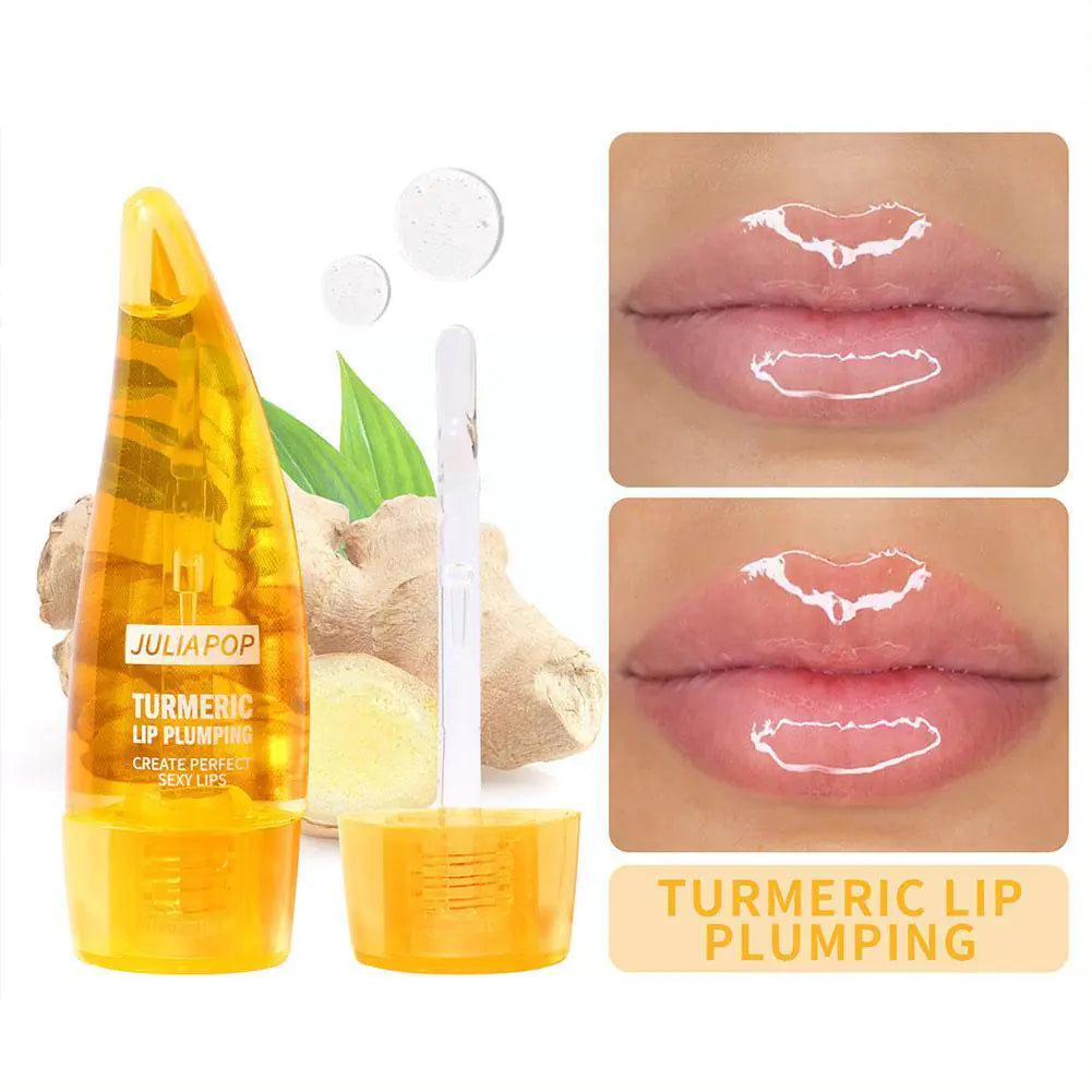 Turmeric Mint Lip Plumping Glaze for Moisturized Lips