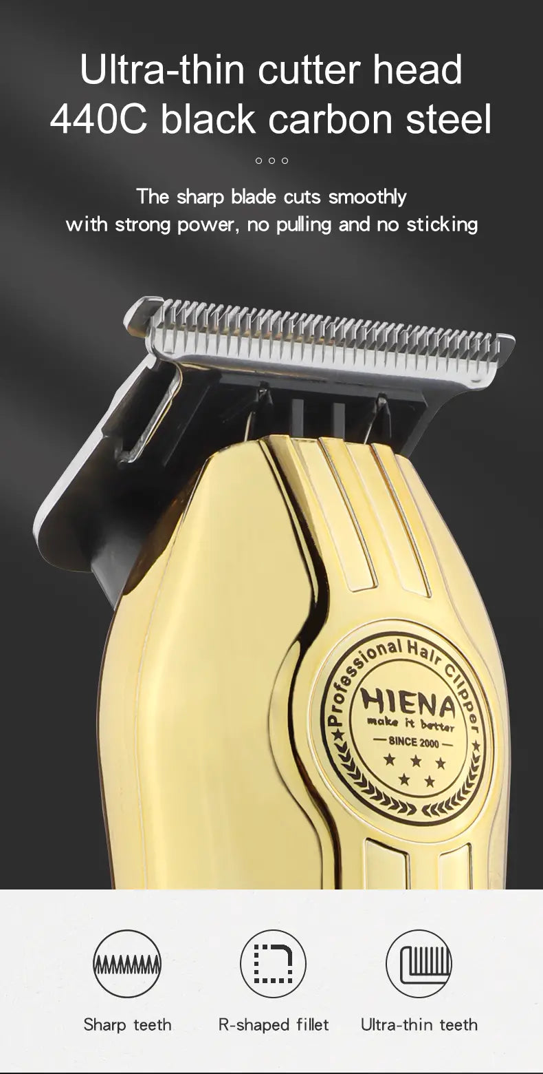 Professional Rechargeable Wireless Hair Clipper for All