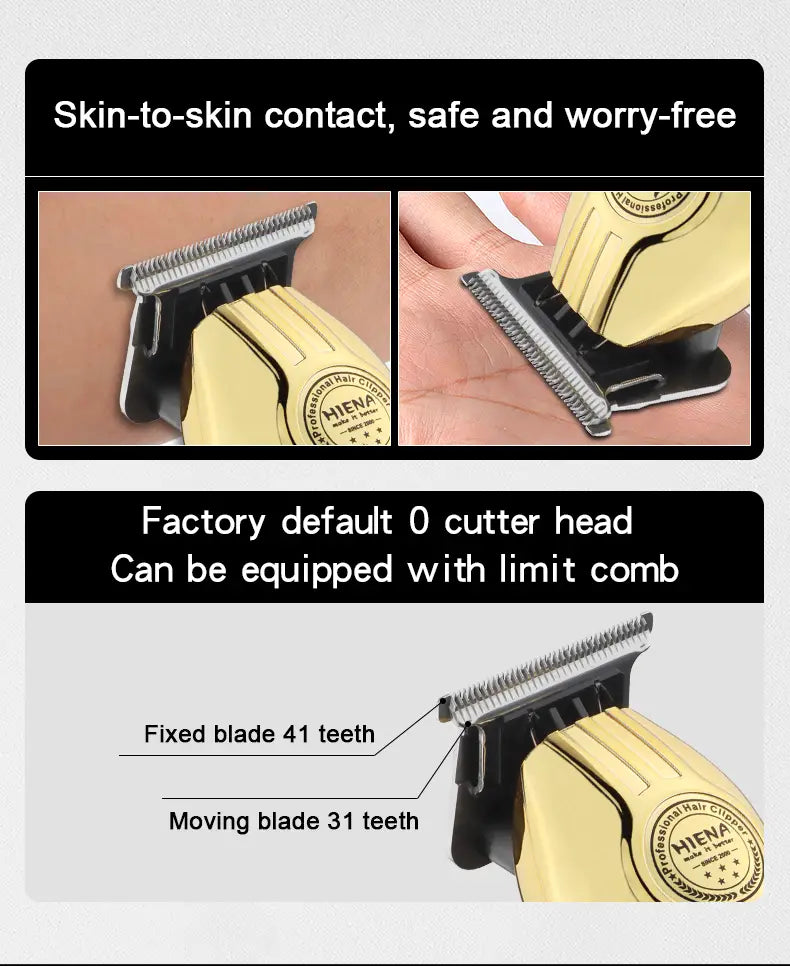 Professional Rechargeable Wireless Hair Clipper for All