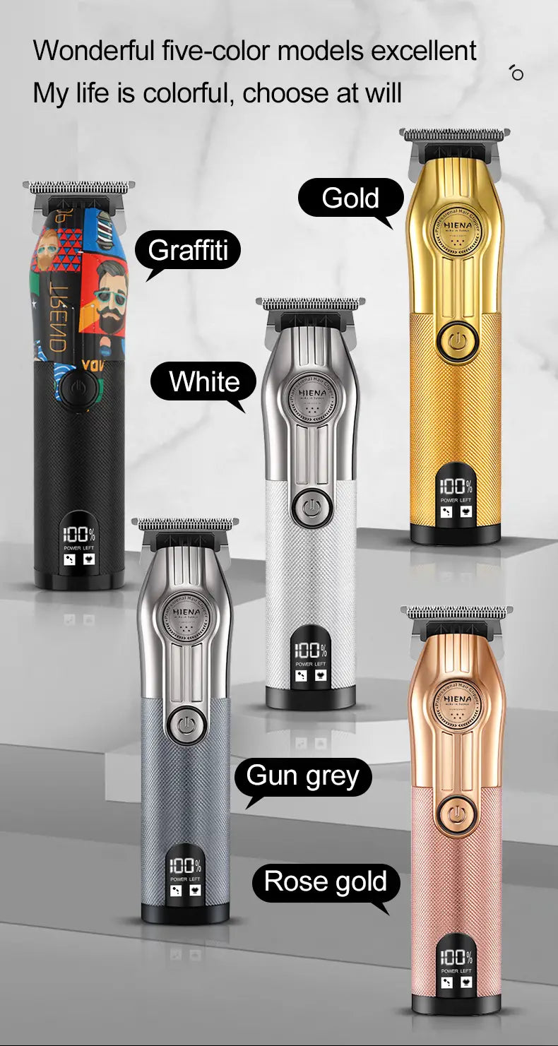 Professional Rechargeable Wireless Hair Clipper for All