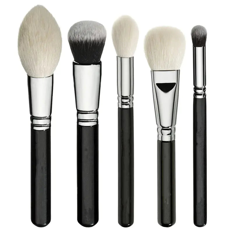 15-Piece Black Makeup Brush Set and Tools