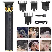 Professional Men's Hair Clipper Kit with Metal Trimmer