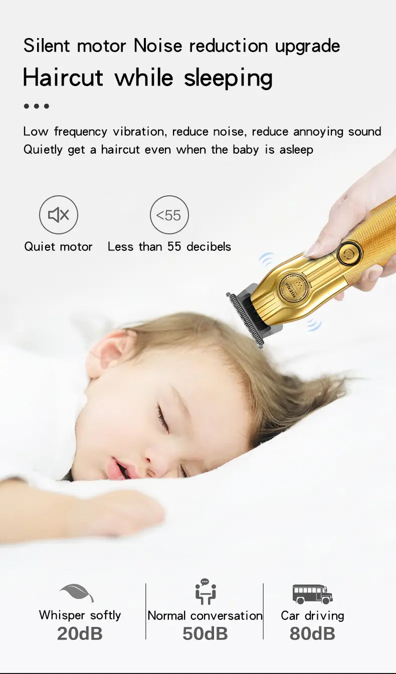 Professional Rechargeable Wireless Hair Clipper for All