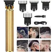 Professional Men's Hair Clipper Kit with Metal Trimmer