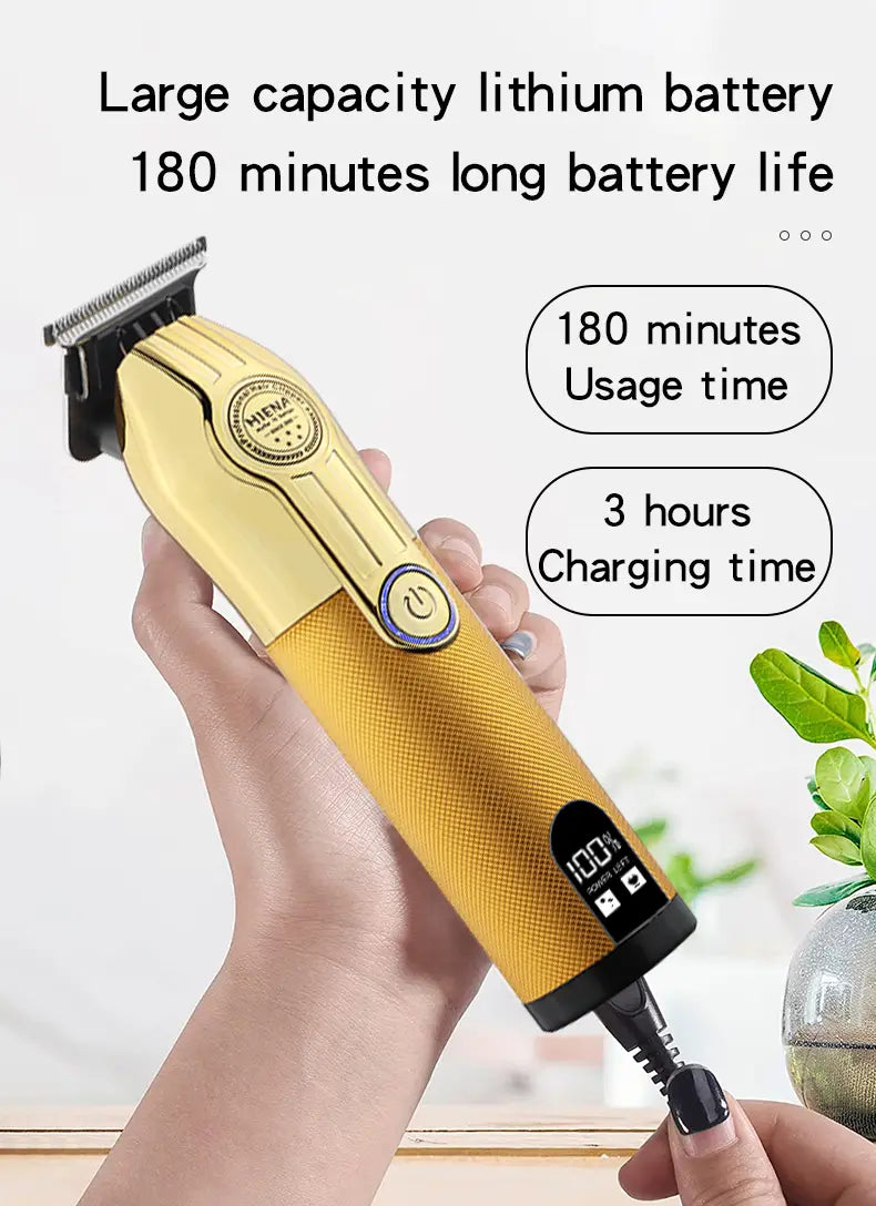 Professional Rechargeable Wireless Hair Clipper for All