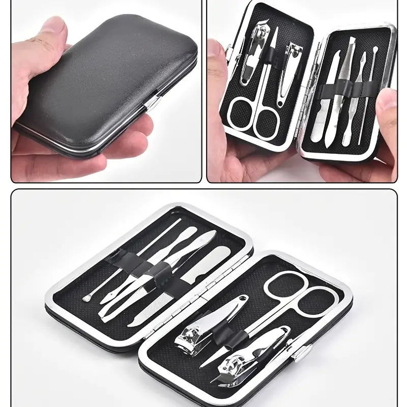 7-Piece Stainless Steel Nail Clipper Grooming Set