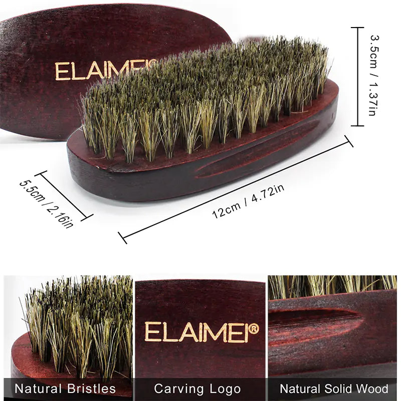 ELAIMEI Beard Care Tool Set with Comb and Oil (6 Pcs)