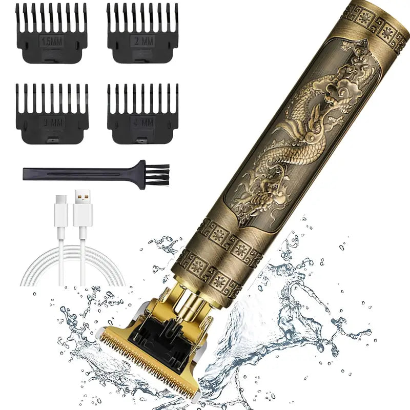 Professional Rechargeable Hair Clipper and Grooming Kit
